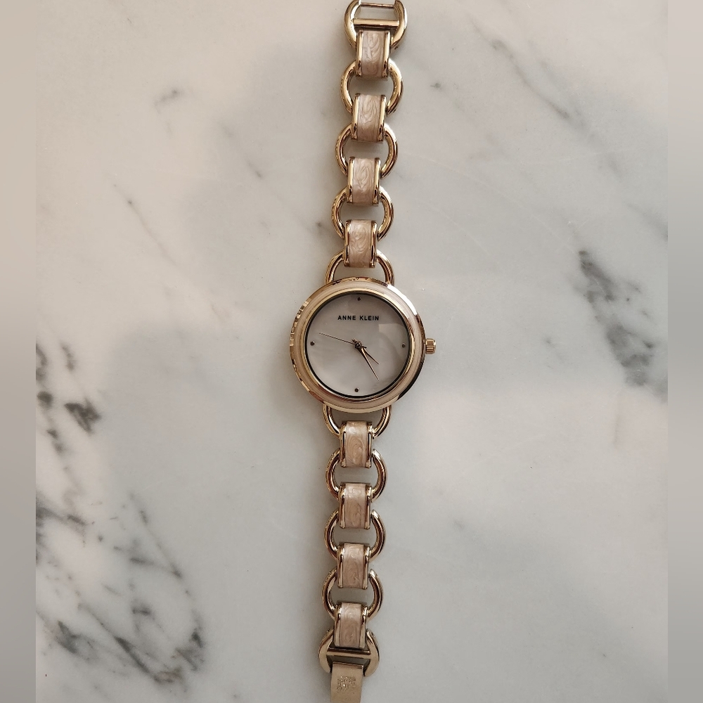 Anne Klein Gold and Pink Women's Watch - Picture 5 of 7